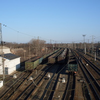 Синельниково.Железнодорожные составы на станции Синельниково-2.