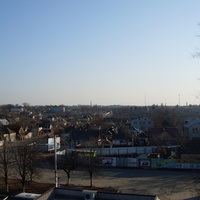 Синельниково.Вид на юг с переходного моста железнодорожной станции Синельниково-2. 20.02.2016