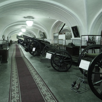 Музей артиллерии, инженерных войск и войск связи. Зал истории артиллерии с середины 19 века до 1917 года.