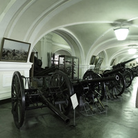 Музей артиллерии, инженерных войск и войск связи. Зал истории артиллерии с середины 19 века до 1917 года.