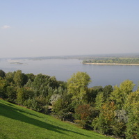 г. Н. Новгород. Река Волга - вид с Верхневолжской набережной.