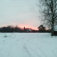Зимний закат в Щипцово.