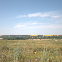 Вид на Заградовку со стороны шоссе на Херсон