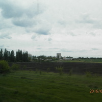 Из окна поезда.Вид на Комбикормовый завод.