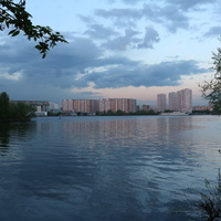 Река Москва, вид на район Печатники