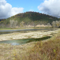 Осень река Юрюзань д.Шамратово