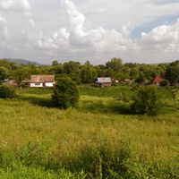 Село Большая речка, вид с дороги
