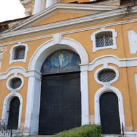 Надвратная колокольня с церковью Сергия Радонежского Новоспасского монастыря