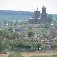 Вид на Великомихайловскую церковь.
