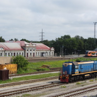 Вид на ж/д вокзал Нарвы