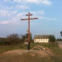 Установка поклонного креста в д. Большая Ганута
