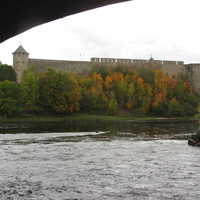 Ивангородская крепость, вид с Нарвской стороны