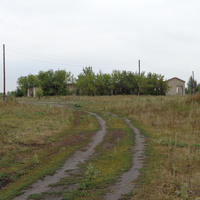 Село Марьинка, дорога и фасад по длине Марьинской ЛЗС