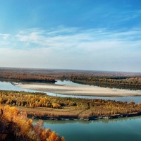 Река Обь осенью