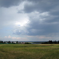 Вид на Колесниково с южной стороны.