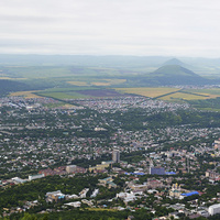 Вид на Пятигорск с горы Машук. 2014г.