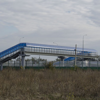 Пешеходный мост через рассу М-4 "ДОН". пос. Глубокий. 2016 г.