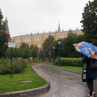 Александровский Сад, дождь