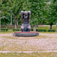 Улица Советская. Памятник жертвам репрессий близ бывшего здания НКВД (ныне ТГМУ).