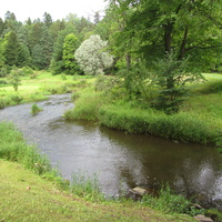 Река Пюхайыга в нижней части парка