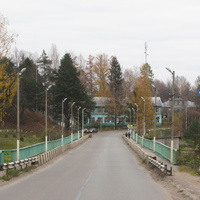 Мост через реку Мсту соединяющий посёлки Бор и Любытино