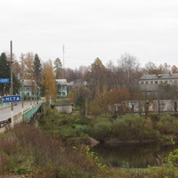 Мост через реку Мсту соединяющий посёлки Бор и Любытино