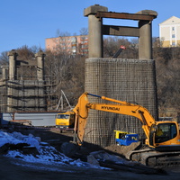 Реконструкция моста через реку Сосна.
