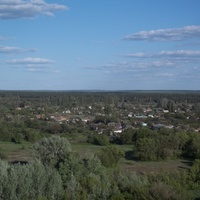 Вид с горы на село Ольховый-Рог