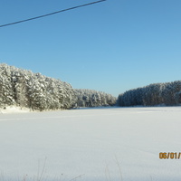 Река замерзла, с.Лебедевка
