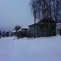 Зимний посёлок.