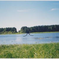Место слияния рек Ялма (справа) и Пра (слева)