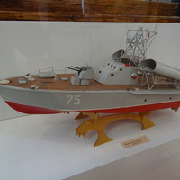 Музей истории Кронштадта. Макет ракетного катера 183Р