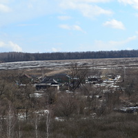 Вид на деревню Чернодье.