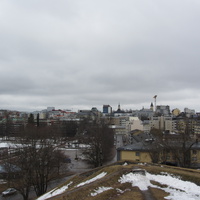 Вид со смотровой площадки крепости Линнойтус