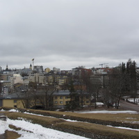 Вид со смотровой площадки крепости Линнойтус