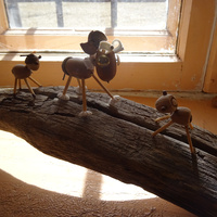 В музее-усадьбе "Рождествено". Детские поделки.