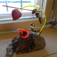 В музее-усадьбе "Рождествено". Детские поделки.