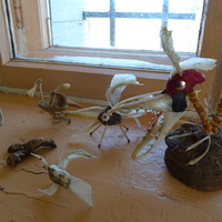 В музее-усадьбе "Рождествено". Детские поделки.