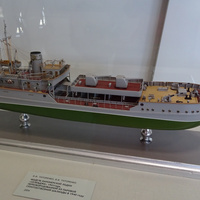 Музей "Дорога Жизни". Модель канонерской лодки "Селемджа"