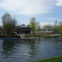 На реке Малая Невка.