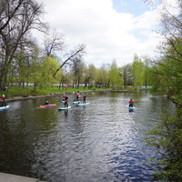 На реке Крестовка.