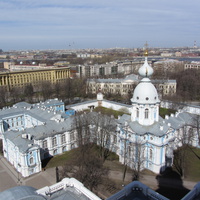 Вид с колокольни Смольного собора