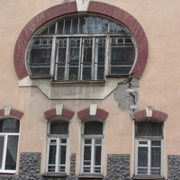 Собственный дом Ф. Ф. Лумберга- фрагмент фасада