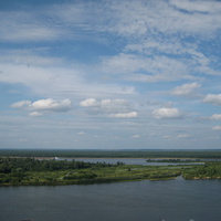 Волга Большой и Средний острова с Венца