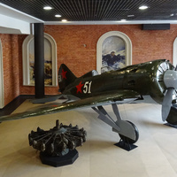 Центральный Военно-Морской музей. Модель истребителя И-16.