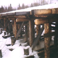 Мост через реку Двиница. Вид с южной стороны. 21.03.2004