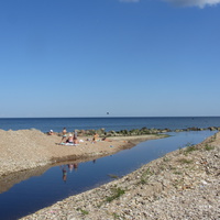 Силламяэ, река Сытке впадает в Финский залив