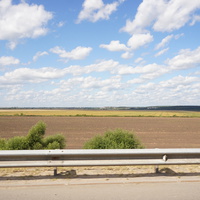 Вид на Серпухов с трассы М-2