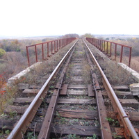 Железнодорожный мост через реку Водяную.