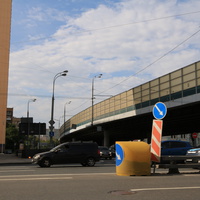 Сущёвский Вал, эстаката третьего кольца внутри города